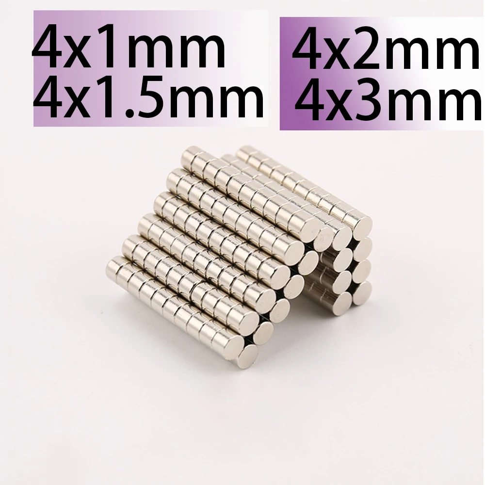 

4x1 4x1.5 4x2 4x3mm Magnet Superpower N35 Neodymium Magnets Custom Search Magnetic Fridge wholesale DIY Crafts Aimant Strong