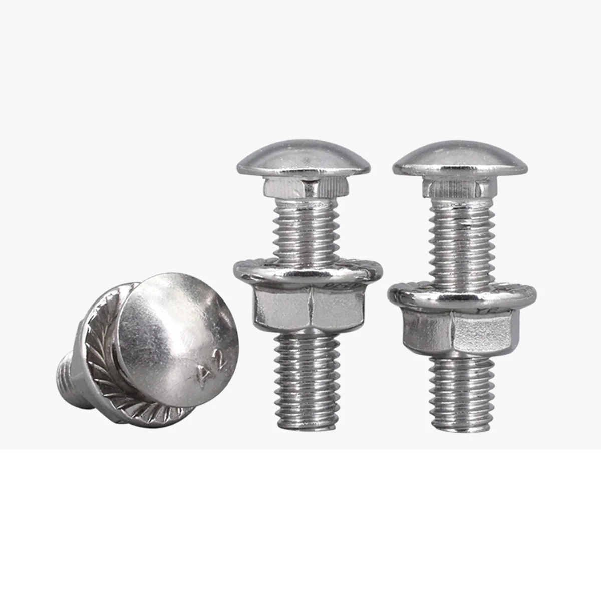 M5M6M8M10M12 304 Stainless Steel Round Head Bridge Square Neck Connecting Bolt