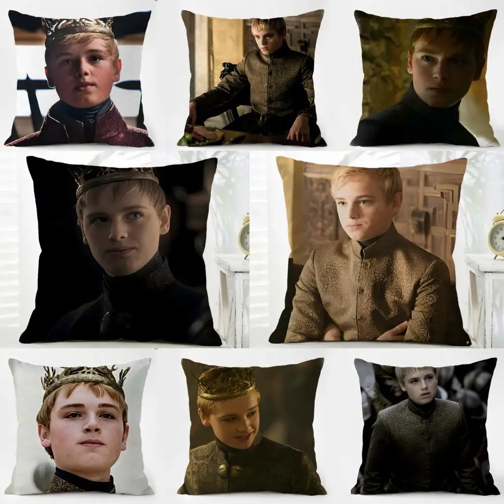 T-Tommen Baratheon Cushion Cover Pillow Case Soft Friendly Fabric & Concealed Zipper