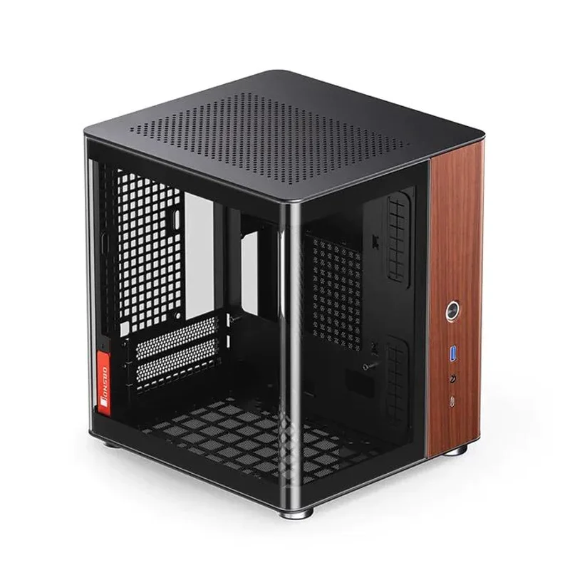 JONSBO TK-0 Curved Glass Sea View Room Case Supports 240 Water-Cooled Warehouse-Style ITX Desktop Computer Case SFX Power Supply