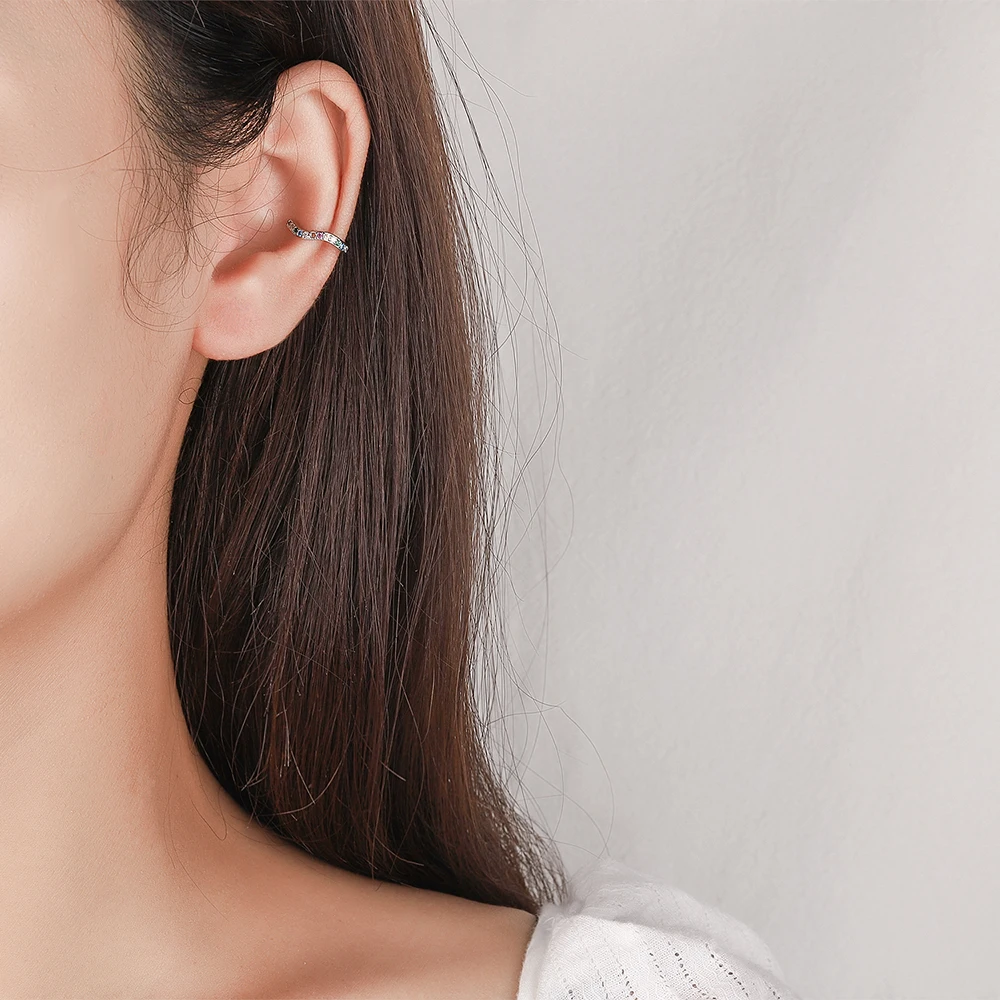 Ear Cuff No Piercing - 정품 925 스털링 실버 달콤하고 화려한