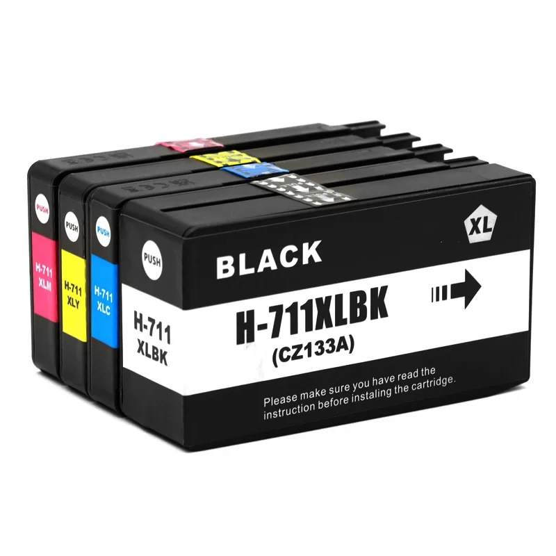 1~5set Compatible for H P 711XL 711 H P711 Ink Cartridge Compatible For H P DesignJet T120 T520 T130 T530 T610 Printer Plotter