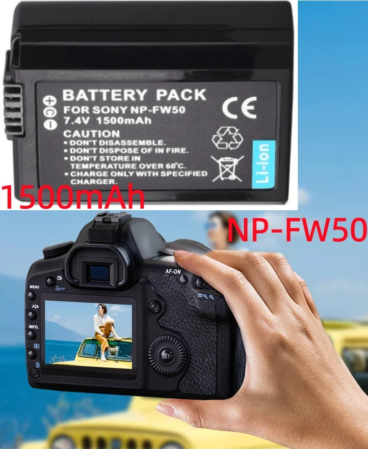 1500Mah NP-FW50 Np …