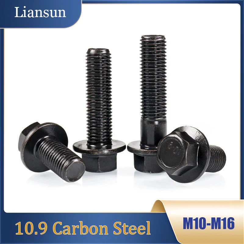 

M10-M16 10.9 Grade Fine Thread Hex Flange Screws – Bolt with Integral Washer for Heavy Machinery