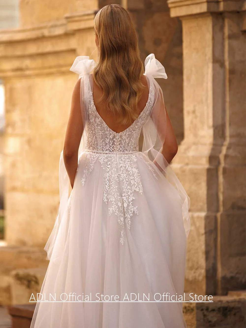 Klasyczna suknia ślubna dla kobiet, suknia ślubna na zamówienie, bez rękawów, dekolt w serek, tren zamiatający, zamek błyskawiczny z tyłu, rozcięcie, suknia dla panny młodej.