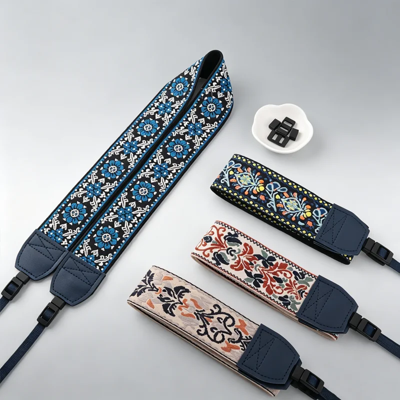 Universal Camera Strap for DSLR/Mirrorless, Anti-Pressure Comfort Shoulder Neck Strap Retro Vintage Photography Accessories