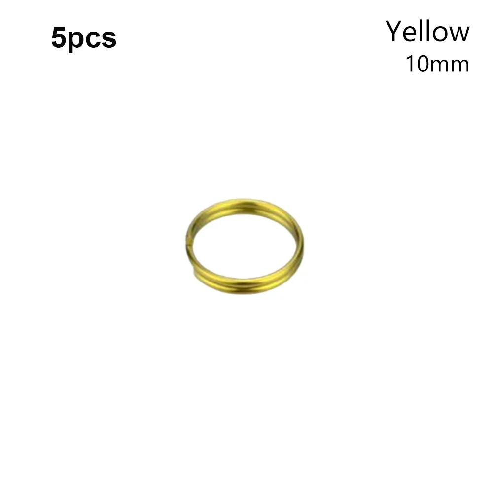 

5 шт. Новый 10/12 мм титановый сплав EDC брелок 5 цветов портативный брелок для ключей круг зажим держатель для ключей кемпинг путешествия подвесной инструмент