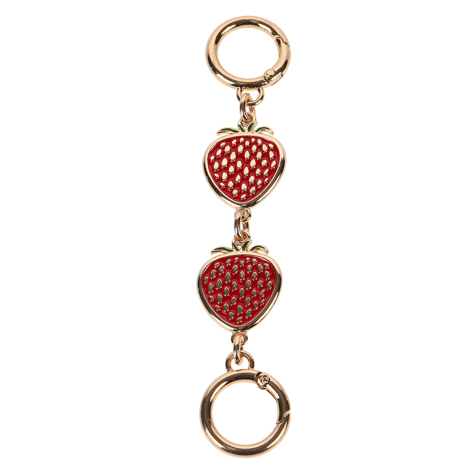 

Strawberry Bag Chain Accessories 1 Red Purse Extender for Women Stylish Spring Travel Cross-body Shoulder Strap Jewelry