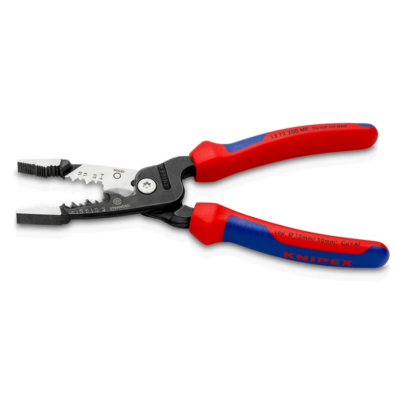 KNIPEX 13 72 200 ME Multifunctional Electrician Pliers Easy Cutting Of Copper And Aluminium Cables Easy To Operate And Get Start