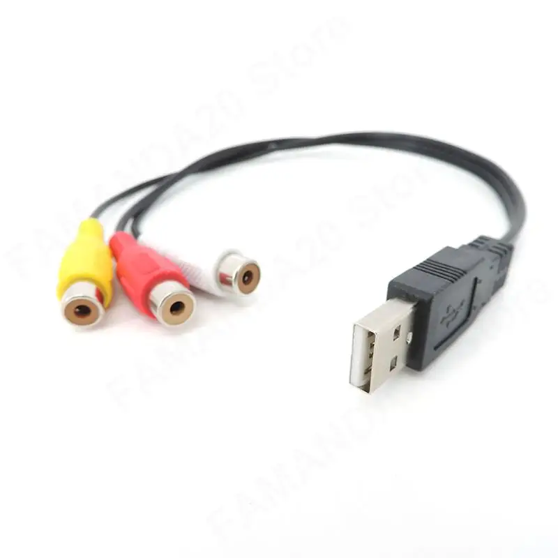 Usb Male Plug To 3 …