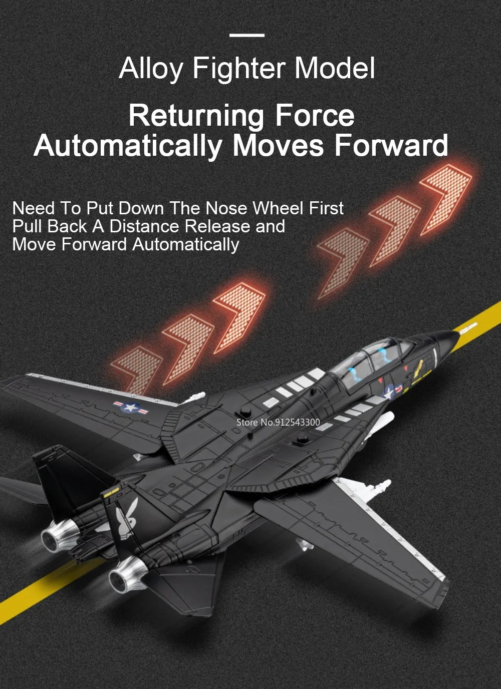 1:32 A-10 Thunderbolt II F-14 Fighter Model Toy Foldable Wheels Metal Body Airplane Sound Light Models Gifts for Children