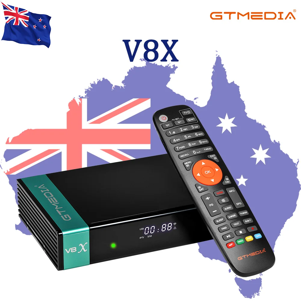 

GTMEDIA V8X HD 1080P Satellite Receiver Sat DVB-S/S2/S2X Finder Support SAT to Gtplayer CA card TV Receivers Stock in Australia