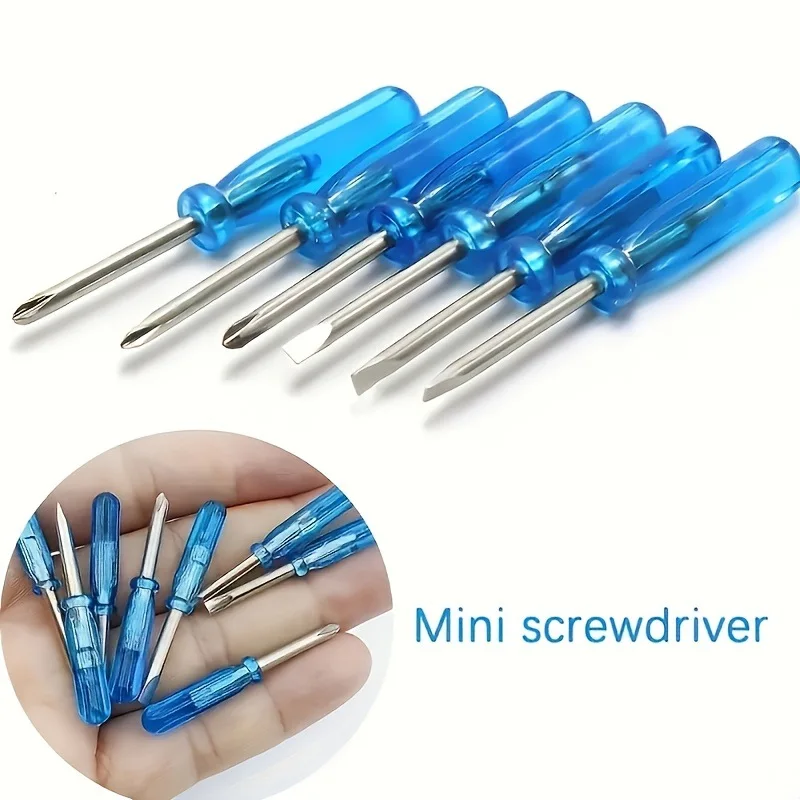 45Mm Blue Mini Screwdriver 2.0 Phillips Flat Head Repair Tool for Toy Clock and Eyeglass Maintenance Screw Driver Set Hand Tools
