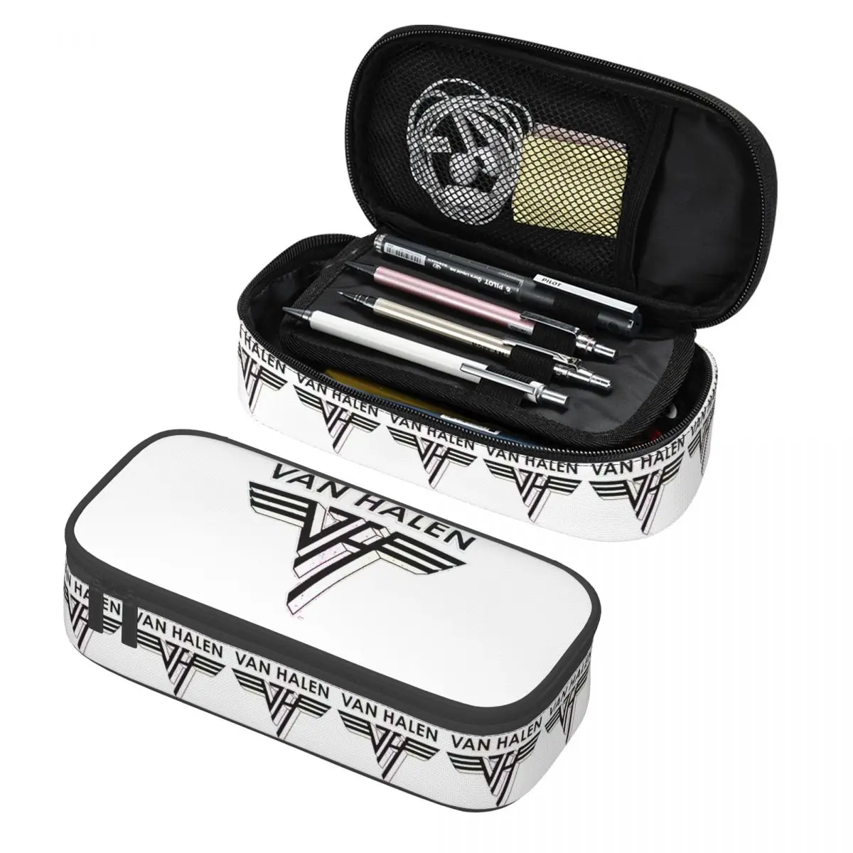 

Пенал с логотипом Van Halen 5150, держатель для ручек, канцелярские принадлежности, большая коробка для ручек, сумка-карандаш для детей