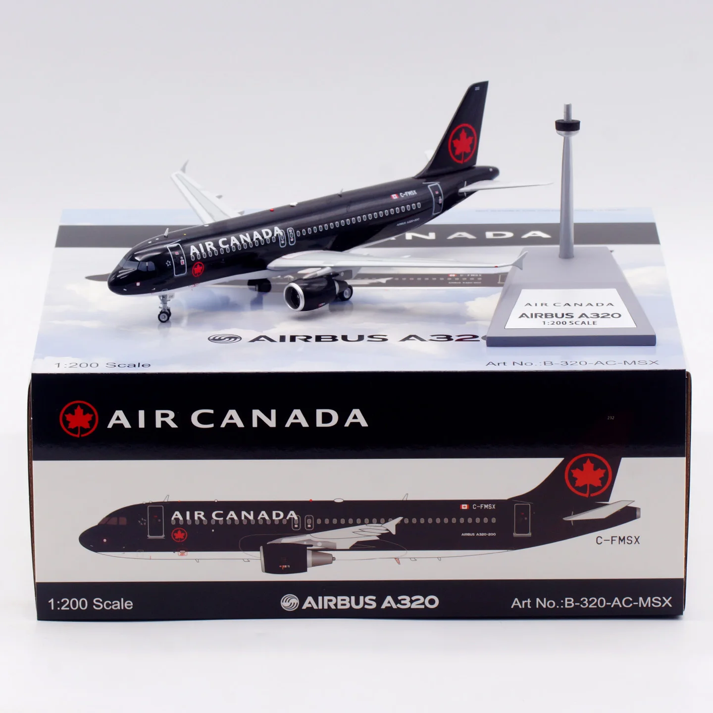 

B-320-AC-MSX Alloy Collectible Plane Gift B-Models 1:200 Air Canada "StarAlliance" Airbus A320 Diecast Aircraft Jet Model C-FMSX