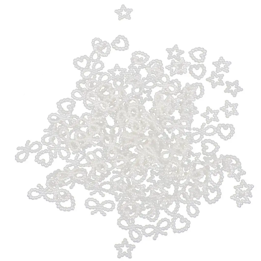 Faux Pearl Cabochons Embellishment Plastic Craft Supply for Jewelry Making and Scrapbooking Decorations