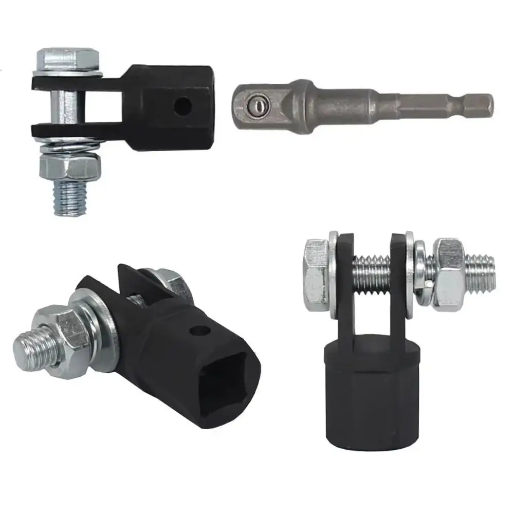 Useful 1/2 Inch Jack Adapter Steel Double Hole Adapter Wrench Tool Impact Resistant Adapter Drill Adapters Automotive