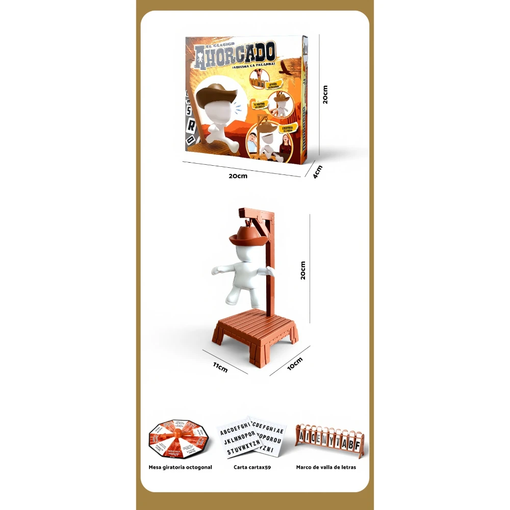 Magnetic Hangman Mystery Word Game Gallows Guessing Word Board Game Desktop Game for all ages Gathering Party Interactive Toy image 6
