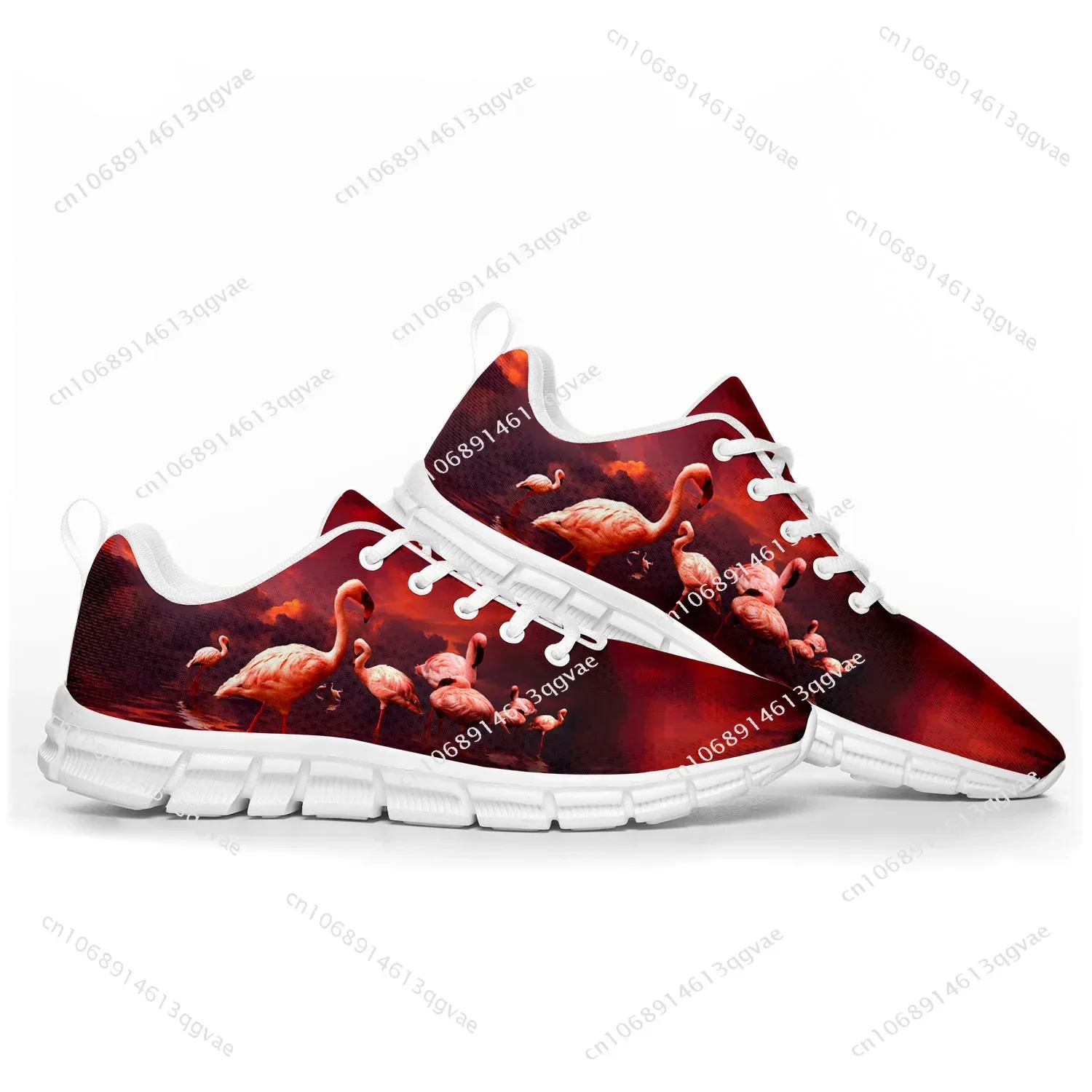 

Flamingo Printed Sports Shoes Mens Womens Teenager Kids Children Customized Sneakers Casual Tailor Made Shoe High Quality Couple