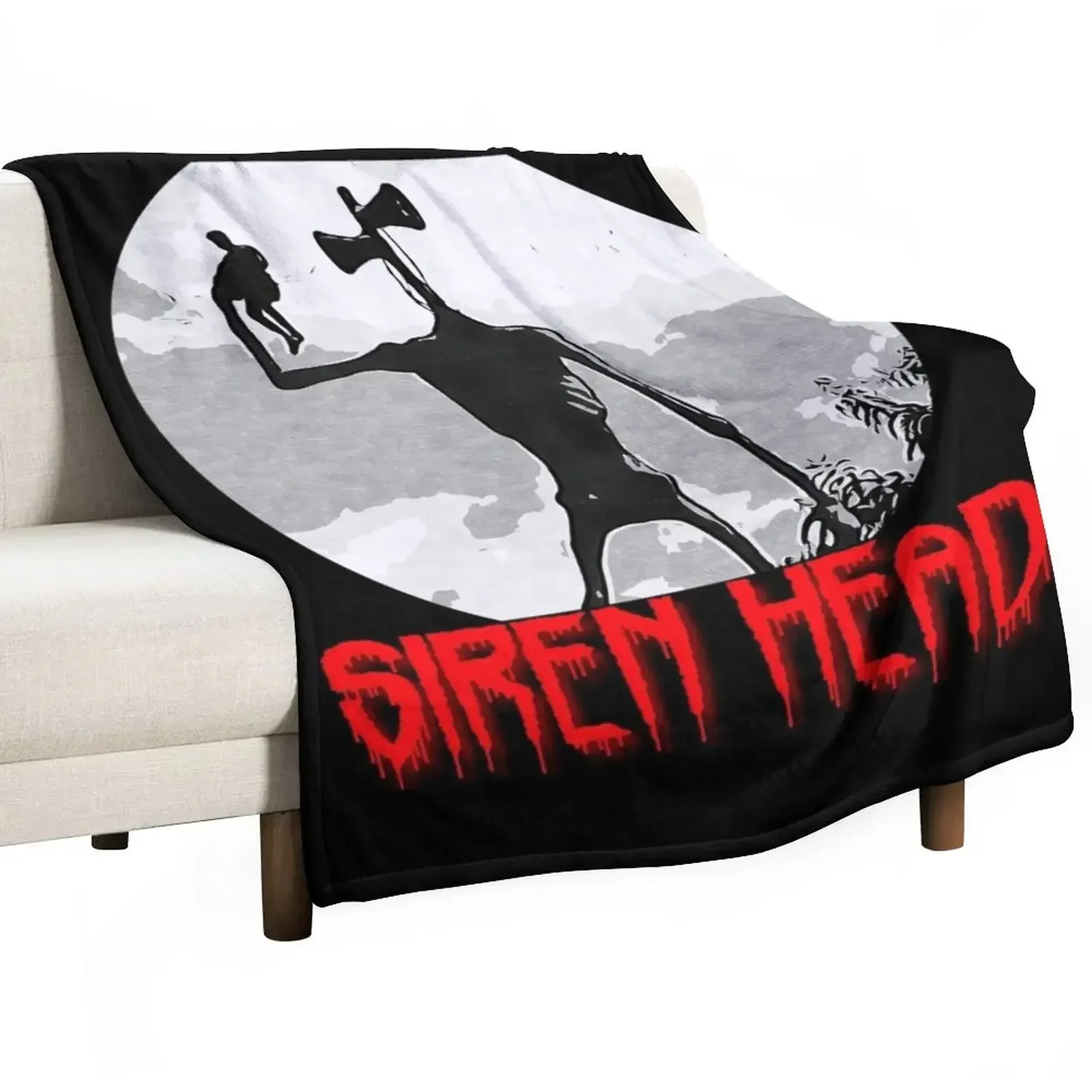 Siren Head Throw Blanket Beautifuls Camping Multi-Purpose Blankets