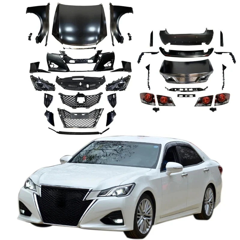 Prime Car Body Kit 2012 -2014 To 2014-2018 CROWN GRS 214 Front Rear Bumper Hood Tail