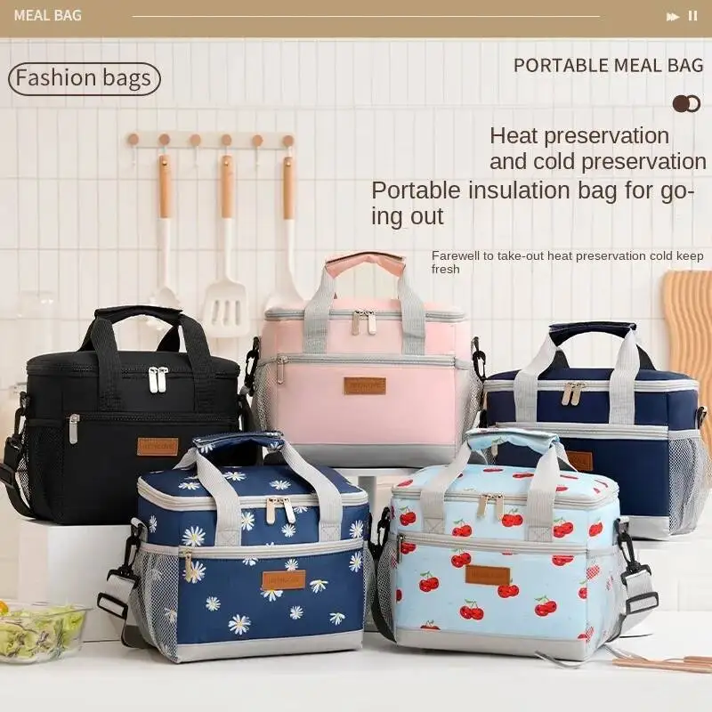 Hot-Selling Good Quality Portable Insulated Bag Leak-Proof Ice Bag Camping Single-Shoulder Lunch Box Picnic Storage Handbags