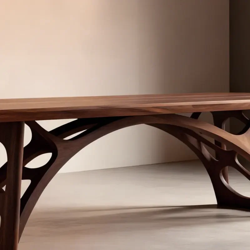Tea table walnut tea table room office zen solid wood tea brewing table