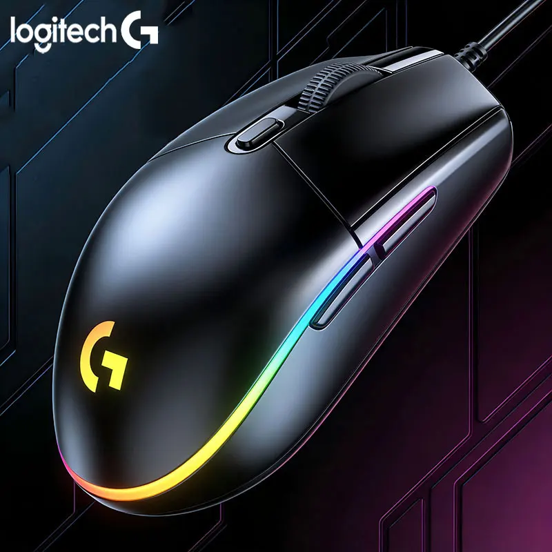 

Logitech G102 Ergonomic Gaming Mouse RGB Backlight 6 Programmable Buttons High Precision Designed for eSports Players