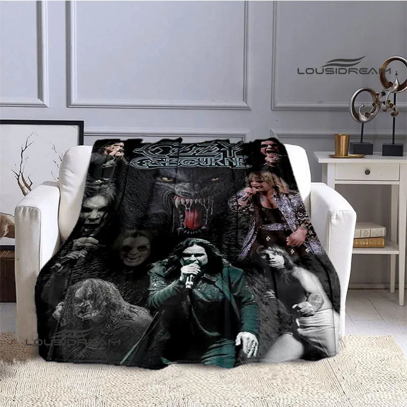 ozzy osbourne retro personality blanket warm beautiful blanket flannel soft and comfortable home travel blanket birthday gift