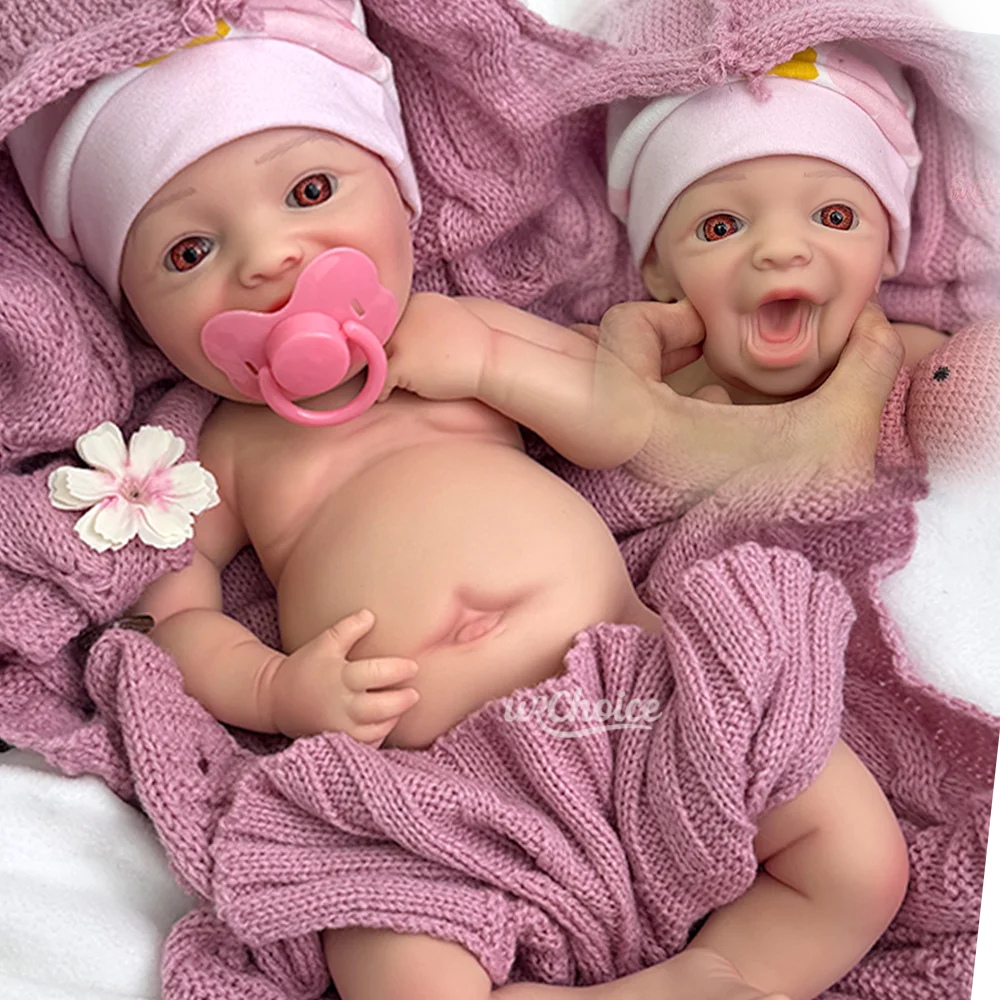 

17 "мягкая игрушка реборн куклы модный реалистичный силиконовый корпус милая девушка силиконовый Reborn новорожденный Preemy для энтузиастов куклы