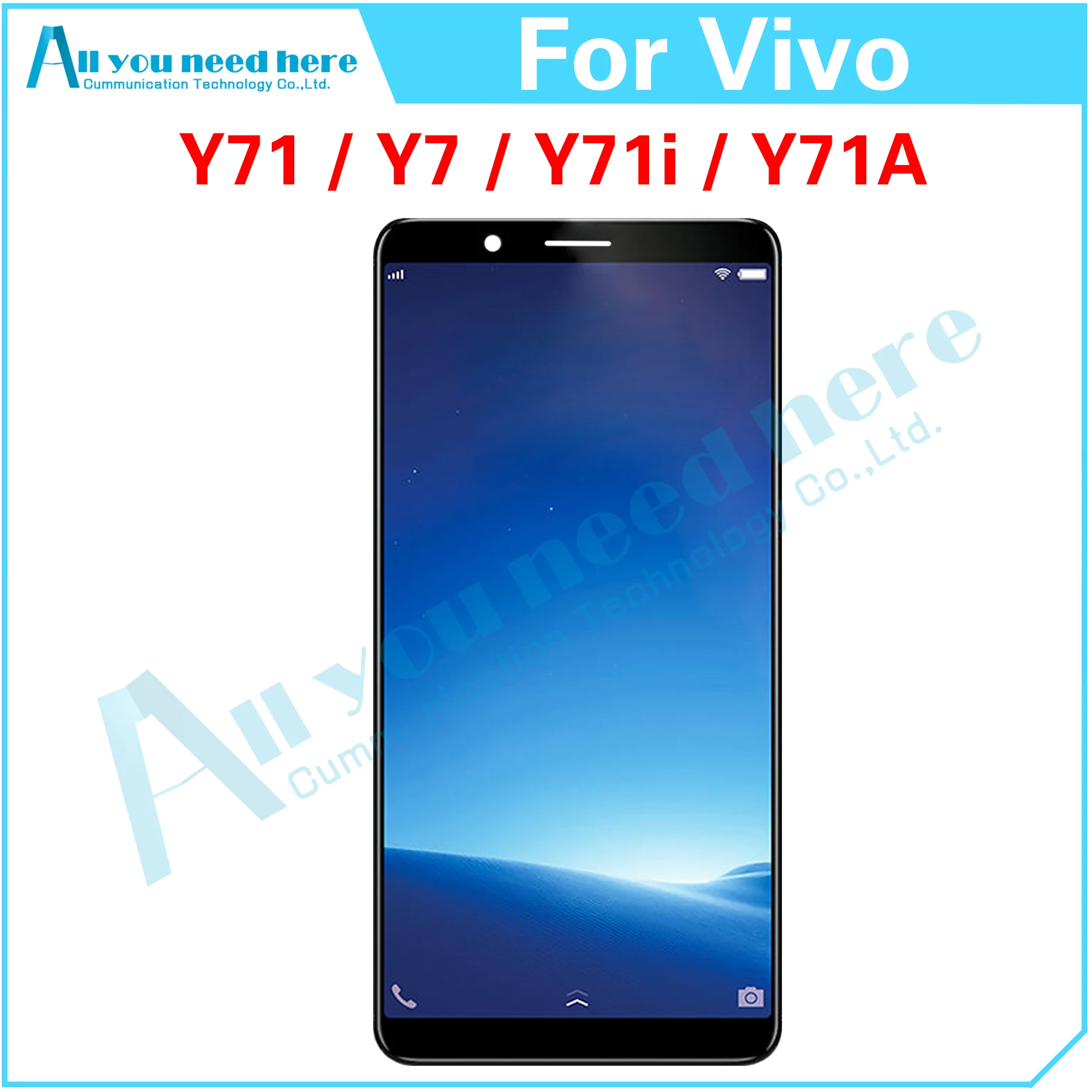 

For Vivo Y71 / Y7 / Y71i / Y71A / V1731B / 1724 / 1801i LCD Display Touch Screen Digitizer Assembly Replacement