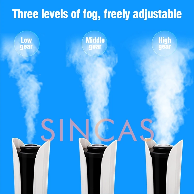 6L Electric Humidifier Floor-type Air Purifier Mist Maker Intelligent Remote Control Touch Screen Adjustable Aromatherapy Fog UV