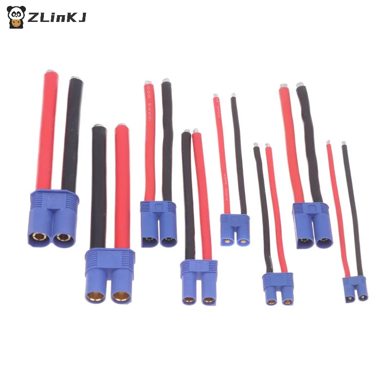 ▶1PCS EC2/3/5/8 Male/Female Plug Jack Wire Connector Battery Connector For Car RC Battery Toys Charging Adapter DIY Lipo Battery