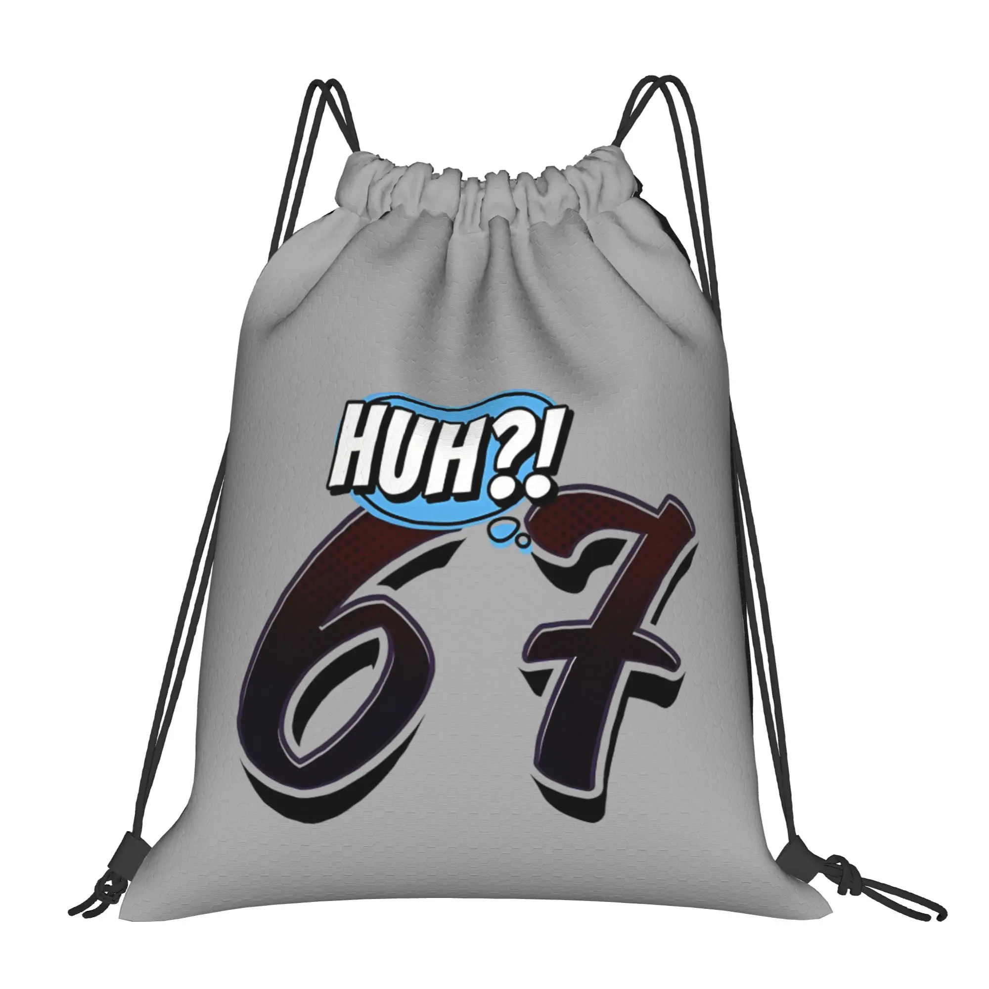 67 Meme 67 Portable Travel Drawstring Backpack Riding Backpack Gym Shoes Drawstring Bags