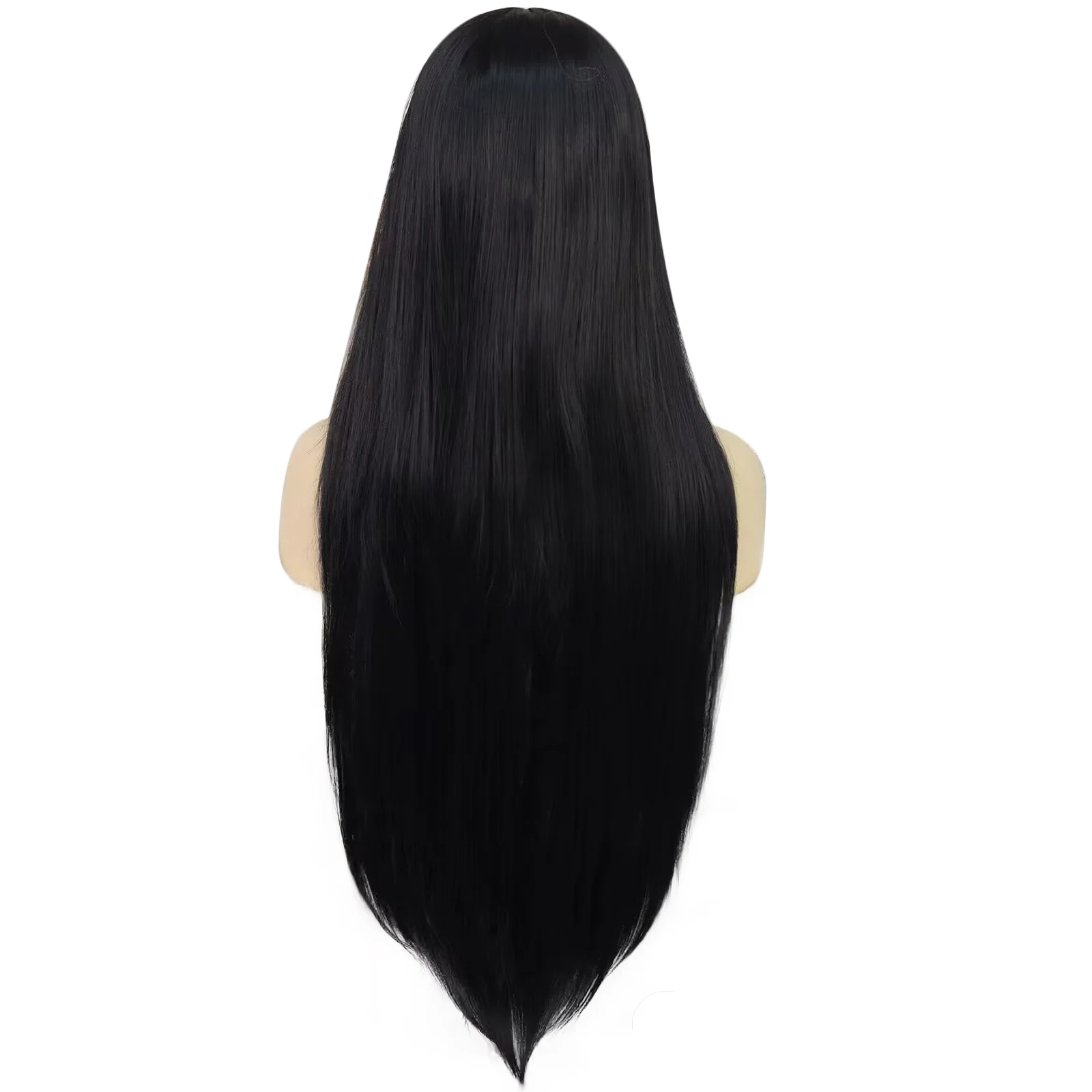 Anogol 13*3 Synthetic Lace Front Wig White Black Brown Long Wavy Lace Front Wig Suitable for Halloween Christmas Thanksgiving