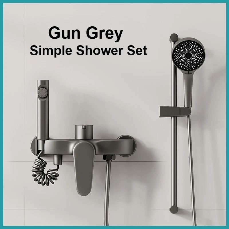 

Простой 3-режимный набор смесителей, бытовой медный смесительный клапан для скрытой установки, душевая комната, ванная комната, набор смесителей для дождевого душа