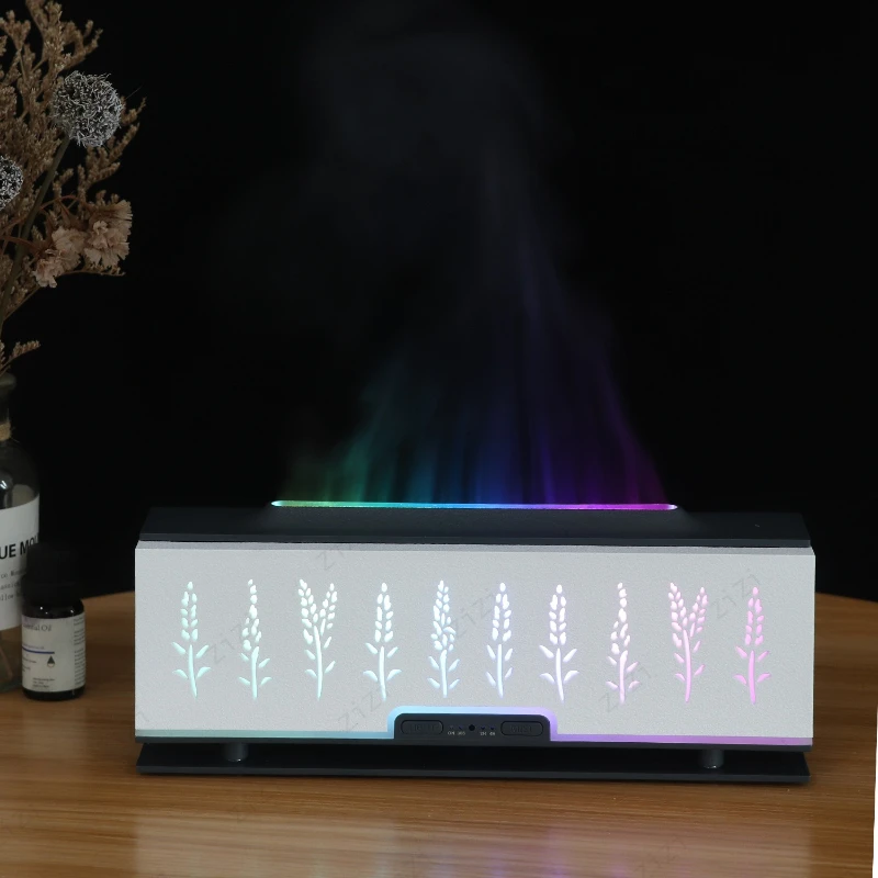 Wheat Ear Hollow Pattern Essential Oil Humidification Aromatherapy Machine USB Rainbow Light Aromatherapy Machine
