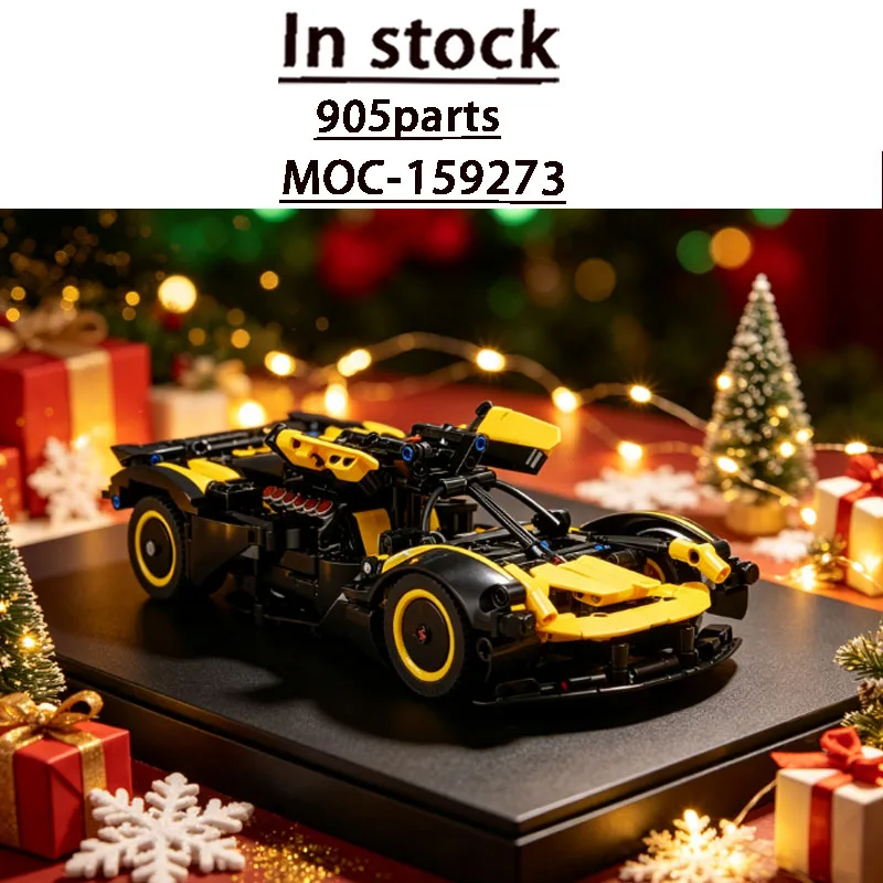 Popular MOC-159273 New Sports Limited Edition Race Car Building Block Model, 905 Parts, Birthday, New Year, Christmas Toy Gift