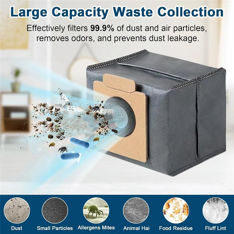 A76G-For Eufy X10 Pro Omni Vacuum Cleaner Main Side Brush Hepa Filters Mop Cloth Dust Bags Accessories