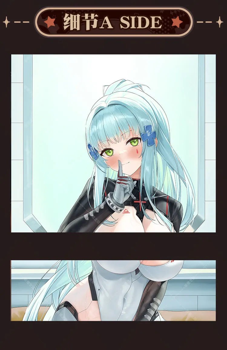 HK416 Dakimakura Ragazze Frontline Che Abbraccia la Federa Otaku Full Body Federa per Cuscini Biancheria da Letto per la Casa Decor Otaku Regalo