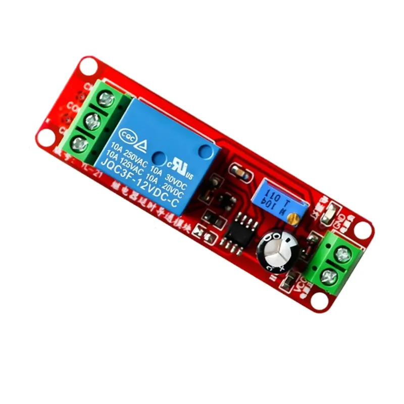 5PCS DC 5V 12V NE555 Time Delay Relay Module Monostable Delay On/Off Control Switch Car Electrical Appliances