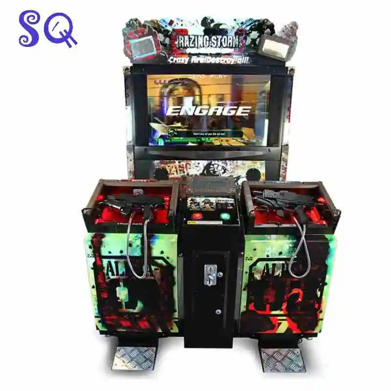 

Arcade Razing Storm 2Player Shooting Simulator Kit Video Coin Operated Gun Games Machines DIY For Entertainment Equipment
