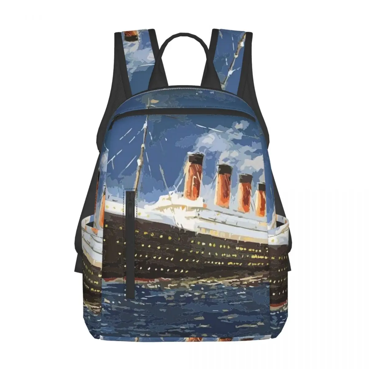 史上最も人気のある船、タイタニック号。-バックパック-デイパック-大容量ブックバッグ-スクールバッグ-ショルダーバッグ-メンズ-レディース