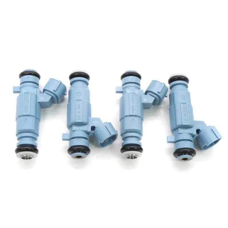 New 4x Fuel Injectors Nozzle Engine Valve 35310-2B010 For Hyundai i20 i30 Sonata Kia Cerato 353102B010 35310 2B010