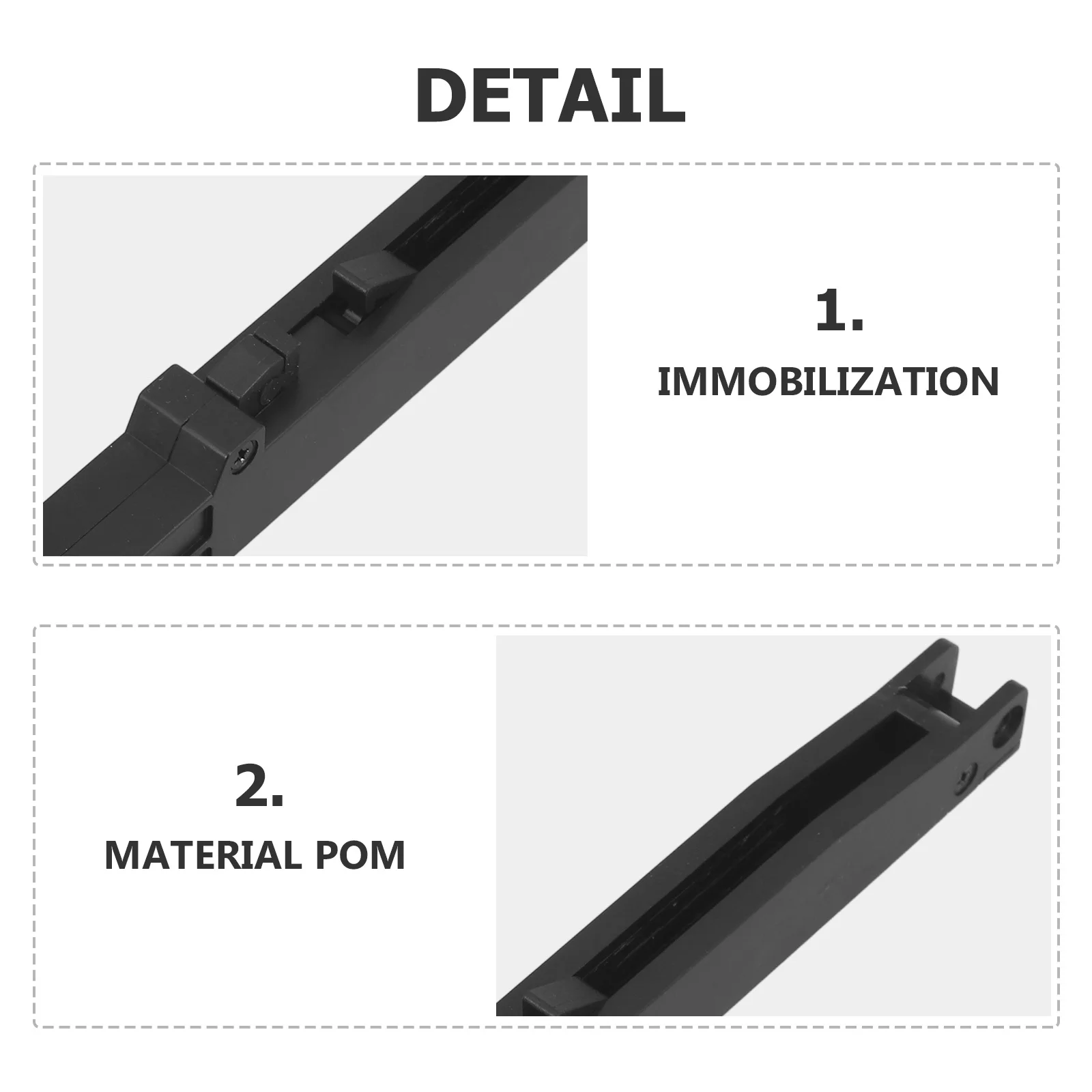 

2Pcs Professional Barn Door Damper Hole-Free Close Mechanism Hidden Slowing Doors Stoppers High Grade Material Black