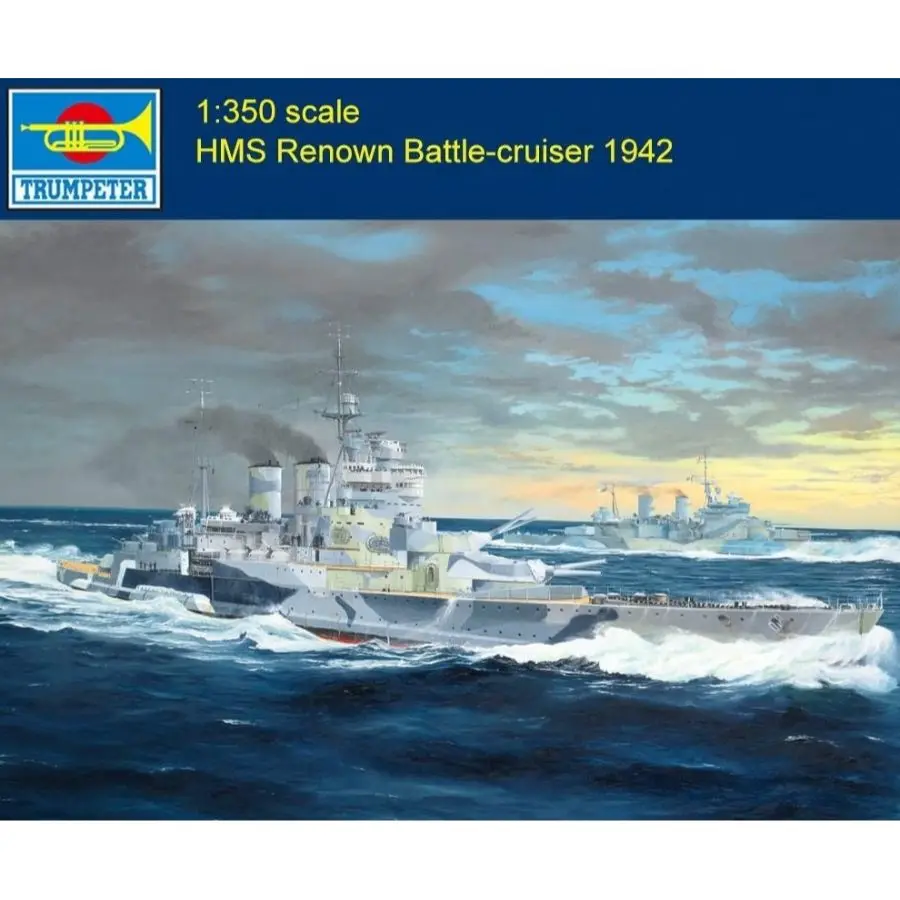 Trumpeter 05376 1/350 Scale HMS Renown Battle-cruiser 1942 Plastic Model Kit