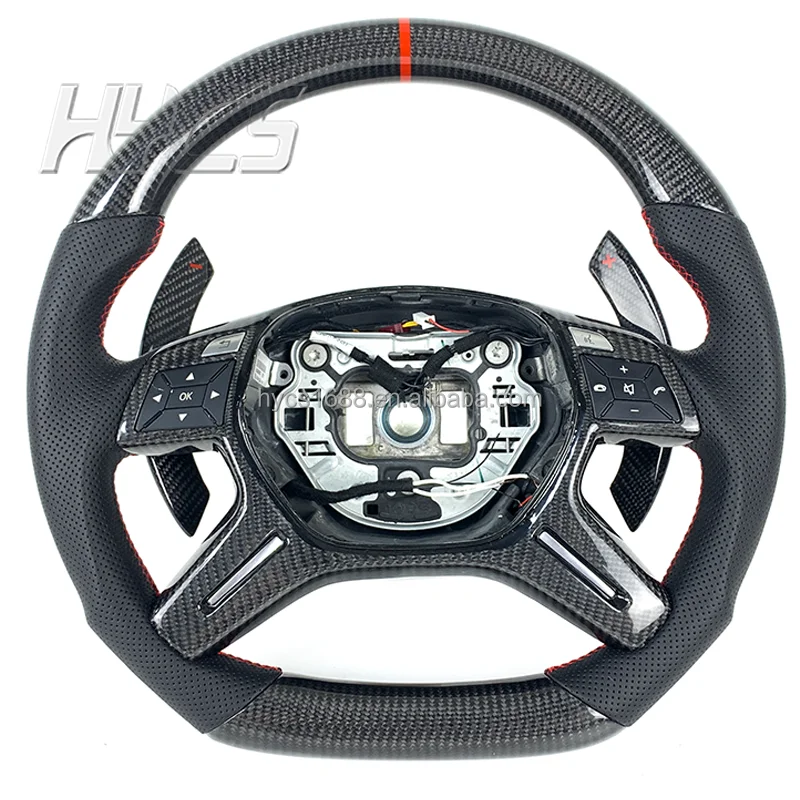 

ZJZ аксессуары для салона автомобиля, руль из углеродного волокна для Mercedes-Benz CLA-Class C117/X156/C218/W213/X253 C253/W166/W222