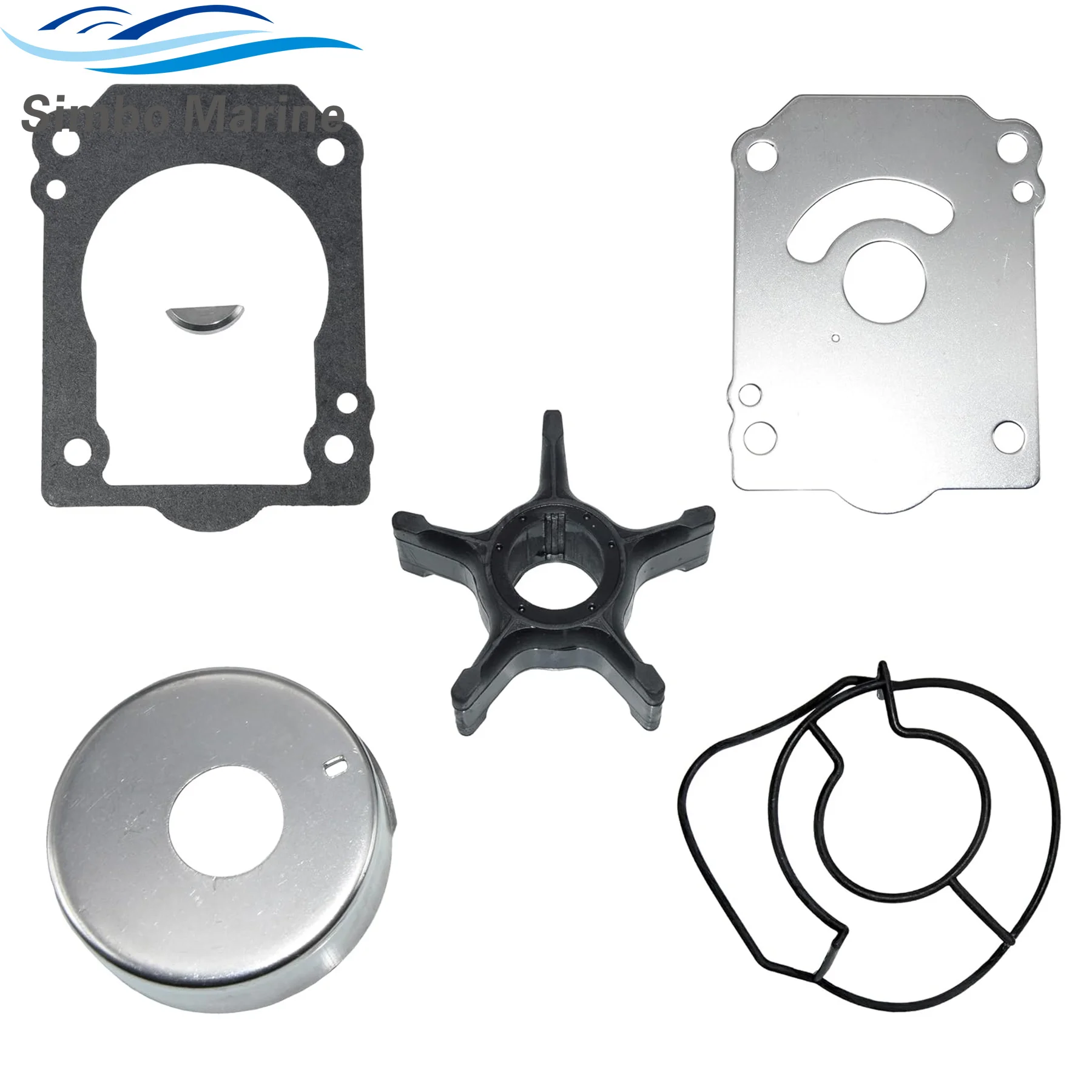 17400-93J05 17400-93J00 Water Pump Impeller Repair Kit for Suzuki 4-Stroke 200-250 HP Outboard Motor 17400-93J01 17400-93J02