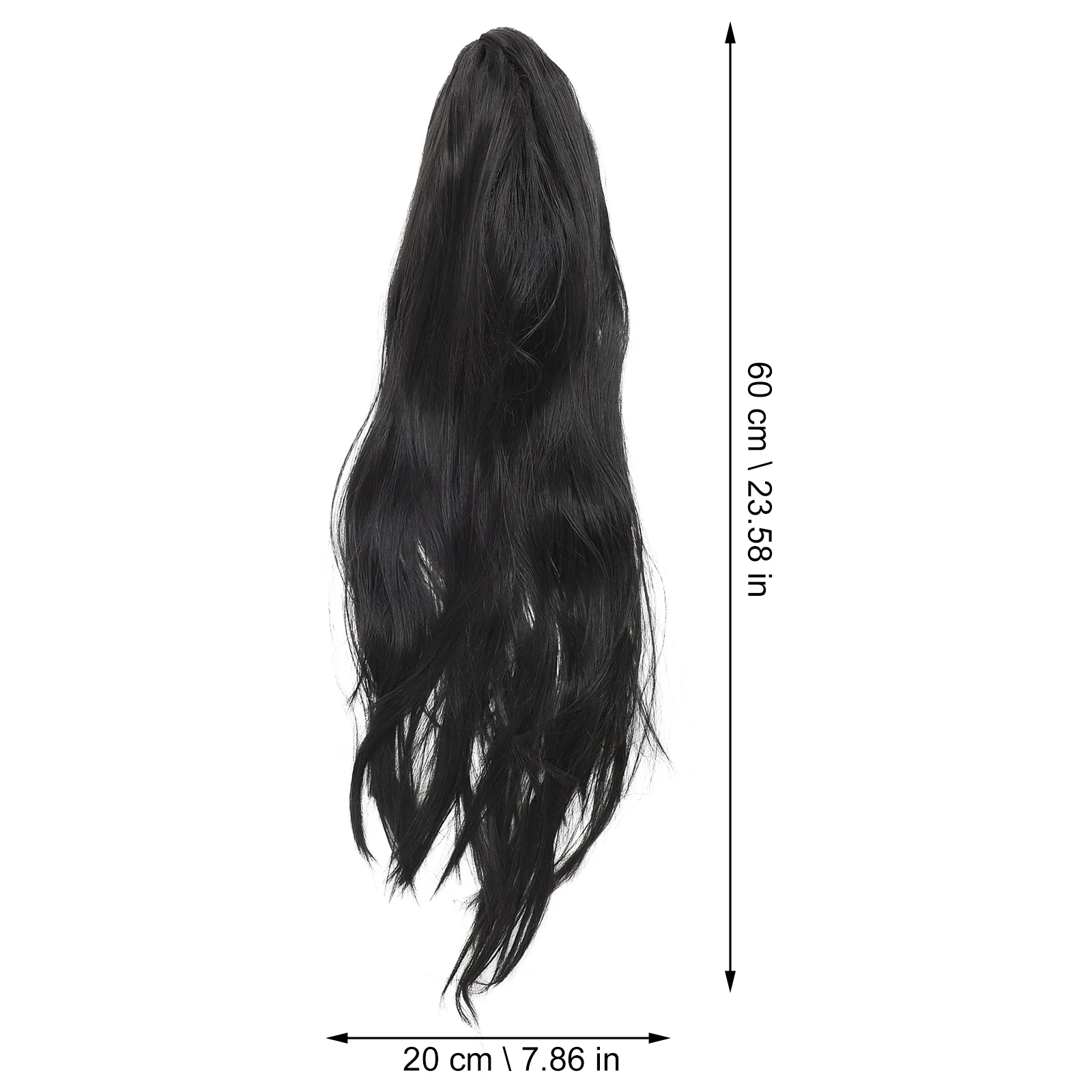 

Black Impermanence Long Cosplay Prop Women Halloween Synthetic Ghost Costume
