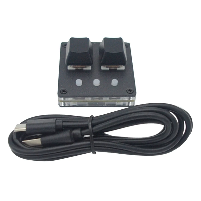 OSU Keyboard Mini 2 tombol, saklar merah Keypad Mekanikal pemrograman Keyboard Gaming